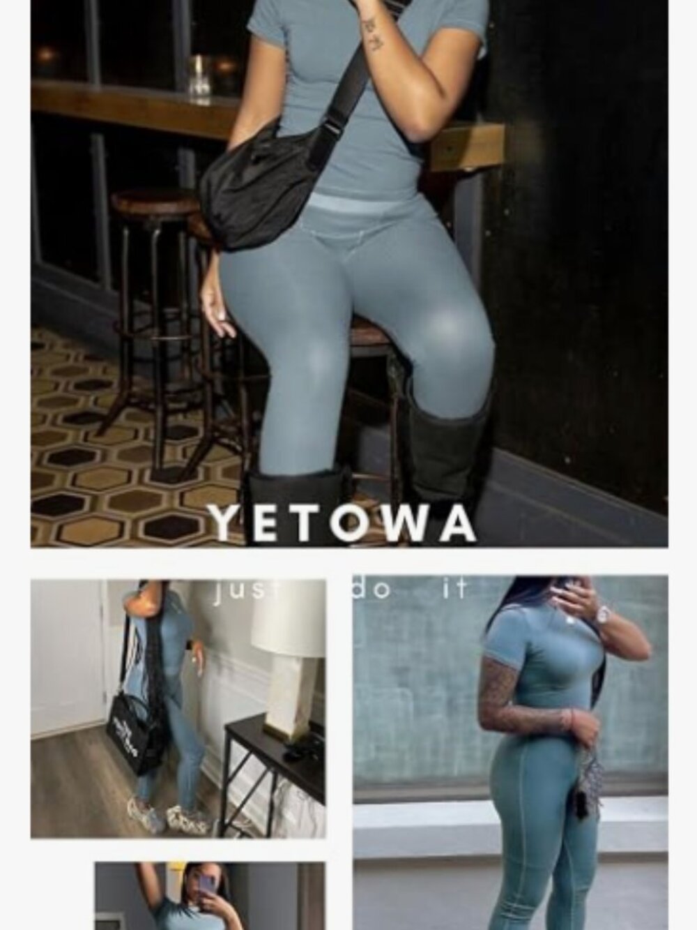 Amazon YETOWA Casual Workout Sets 2 Pieces Lounge